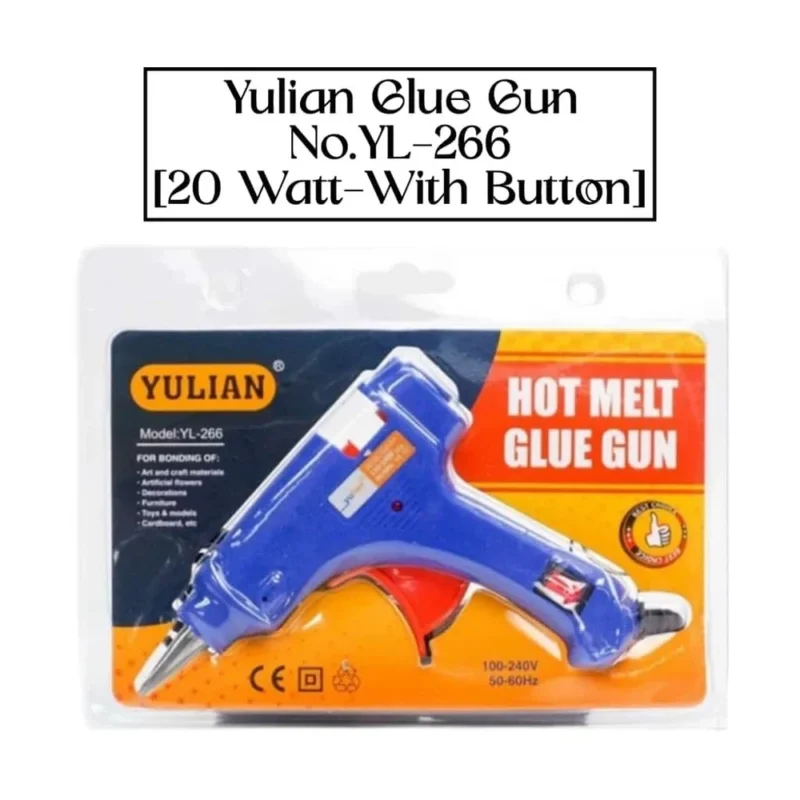 مسدس شمع صغير 20 وات بوذ حديد Yulian YL 266 Hot Glue Gun