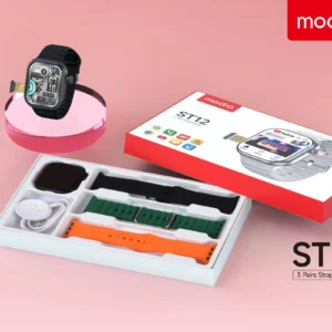 ساعة بشريحة sim وكاميرا modio st12 تدعم جوجل ماب لون اسود