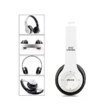 هيدفون سماعة رأس p47 headphone لاسلكية بلوتوث لون ابيض