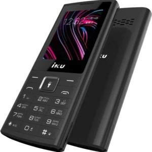 موبايل اى كيو iku s5 تليفون زراير بشريحتين شاشة 2.4 بوصة لون اسود