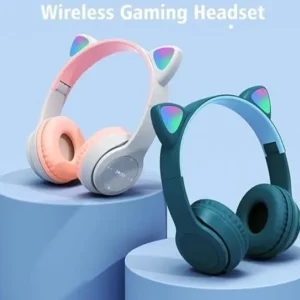 هيدفون بناتى p47m wireless headphones سماعة رأس لون ازرق