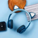 هيدفون بناتى p47m wireless headphones سماعة رأس لون ازرق