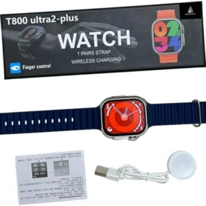 ساعة سمارت t800 ultra 2 plus دعم المكالمات عبر البلوتوث لون سيلفر