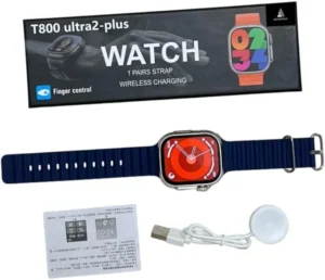 ساعة سمارت t800 ultra 2 plus دعم المكالمات عبر البلوتوث لون سيلفر
