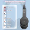 هيدفون بناتى بلوتوث p47m wireless headphones لون اسود