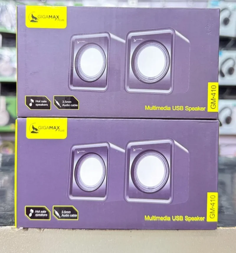 سماعات كمبيوتر GIGA MAX GM-410 من جيجاماكس قطعتين