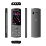 موبايل اى كيو iku s5 تليفون زراير بشريحتين شاشة 2.4 بوصة لون رمادى