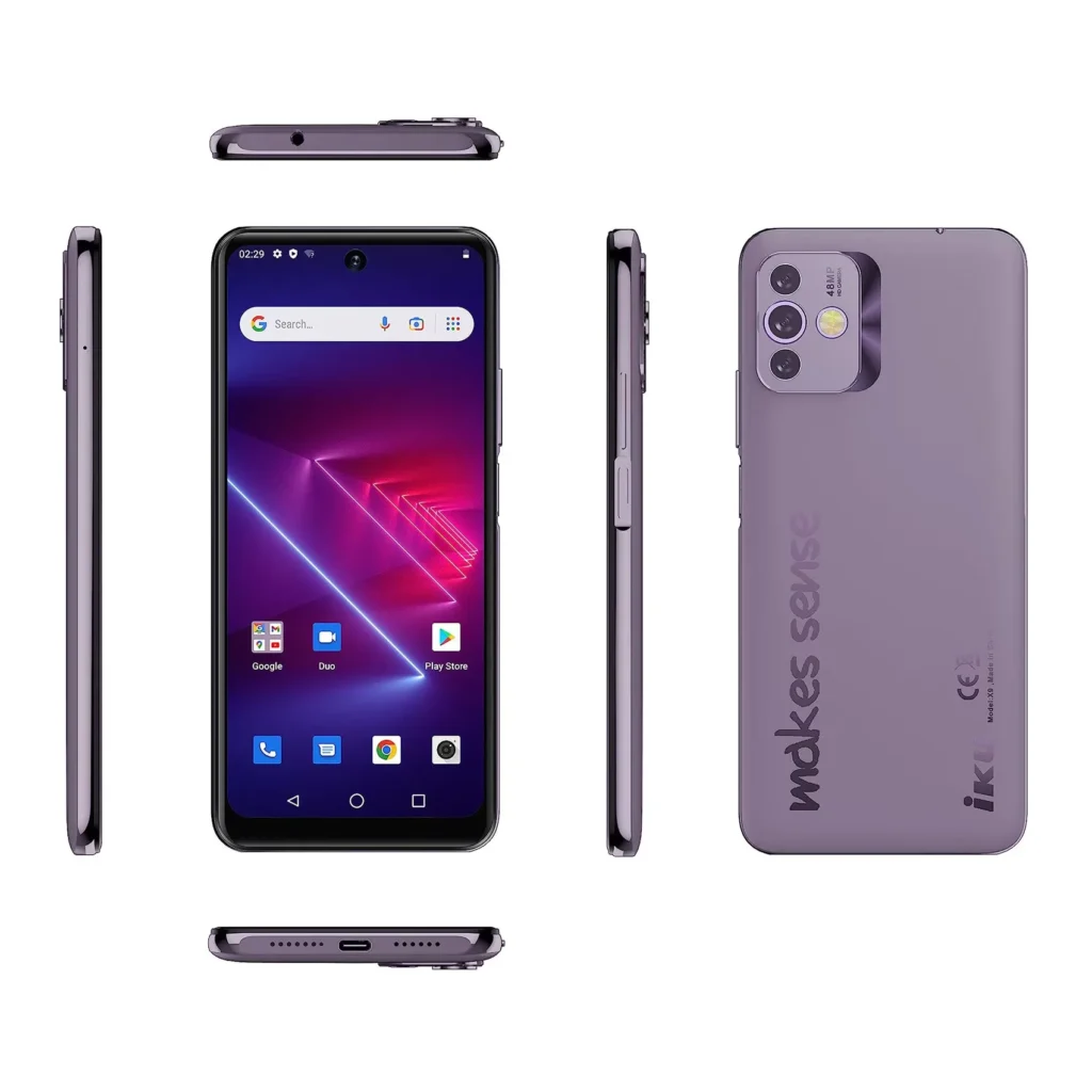 تليفون اي كيو تاتش IKU x9 ذاكرة 128 جيجا بايت، رامات 8 جيجا لون ارجوانى