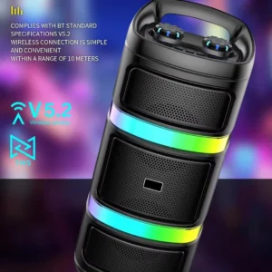 سماعة صب JL-4488 Bluetooth صوت ستيريو وإضاءة RGB