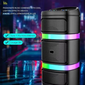 سماعة صب JL-4488 Bluetooth صوت ستيريو وإضاءة RGB