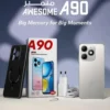 موبايل ايتل تاتش A90 ذاكرة 128جيجابايت ورام 8 جيجابايت لون اسود