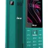 موبايل اى كيو iku s5 تليفون زراير بشريحتين شاشة 2.4 بوصة لون اخضر