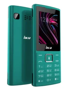 موبايل اى كيو iku s5 تليفون زراير بشريحتين شاشة 2.4 بوصة لون اخضر