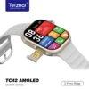 ساعة بشريحة وكاميرا telzeal tc42 تدعم جوجل بلاى لون اسود