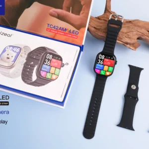 ساعة بشريحة وكاميرا telzeal tc42 تدعم جوجل بلاى لون اسود