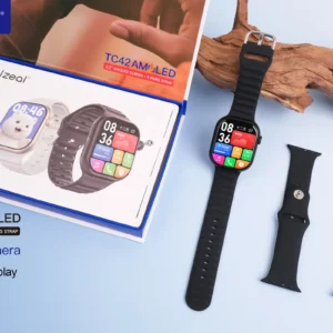 ساعة بشريحة وكاميرا telzeal tc42 تدعم جوجل بلاى لون اسود