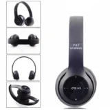 سماعة رأس لاسلكية p47 headphone هيدفون بلوتوث لون اسود