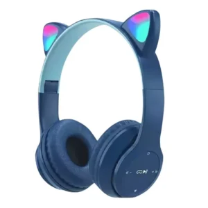 هيدفون بناتى p47m wireless headphones سماعة رأس لون ازرق