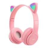 هيدفون بناتى لاسلكية p47m wireless headphones لون بينك