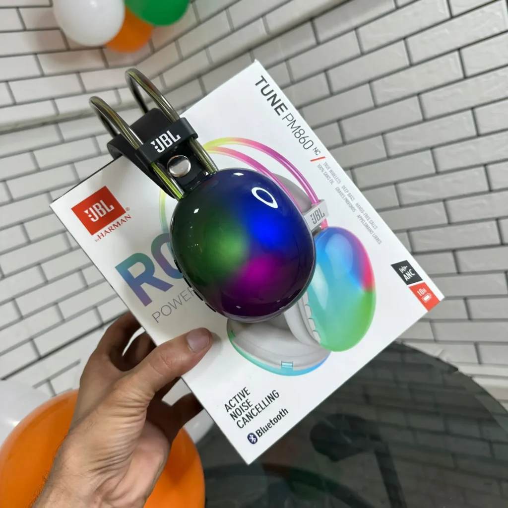 هيدفون بلوتوث مضية RGB موديل Pm860 تدعم كارت ميمورى