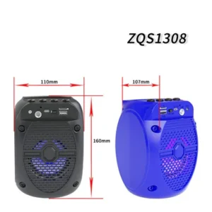صب سماعة Sing-E ZQS 1308 لاسلكي محمول , اضاءه , صوت ستريو