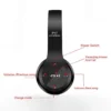سماعة رأس لاسلكية p47 headphone هيدفون بلوتوث لون اسود