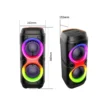 صب صوت JL-4405 بلوتوث محمول بإضاءة RGB ستريو