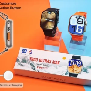 ساعة سمارت T900 Ultra 3 Max شاشة 2.19 إنش كبيرة مكالمات بلوتوث لون سيلفر