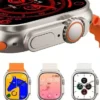 ساعة سمارت T900 Ultra 3 Max شاشة 2.19 إنش كبيرة مكالمات بلوتوث لون سيلفر