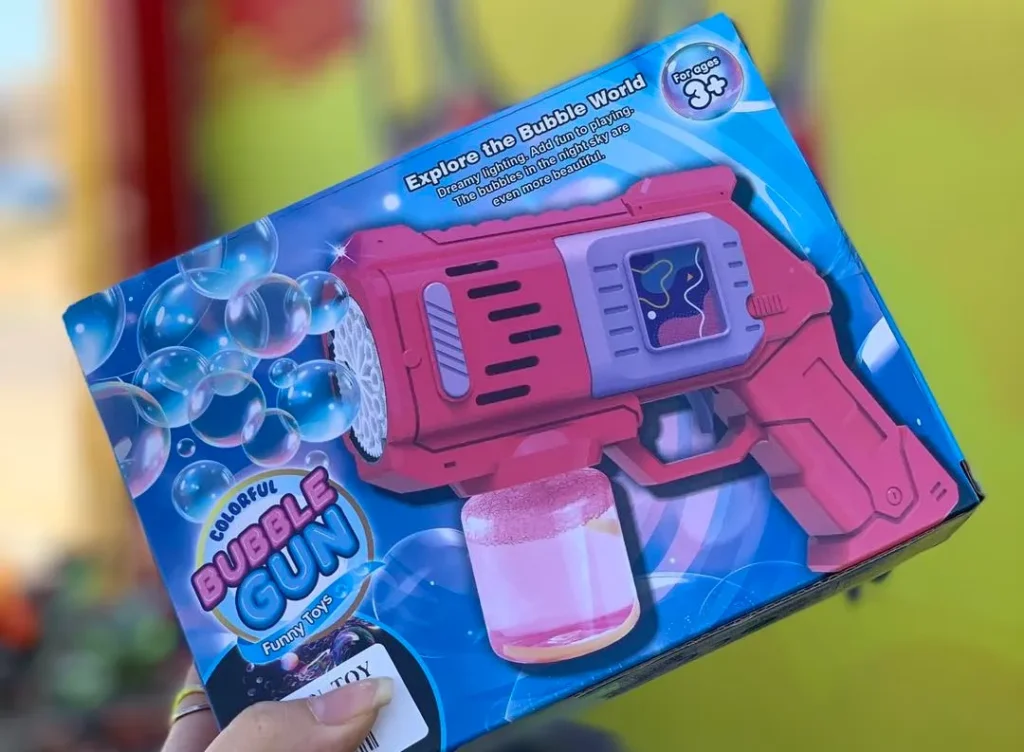 مسدس بابلز bubbles gun مضىء للاطفال فقاعات صابون اوتوماتيك