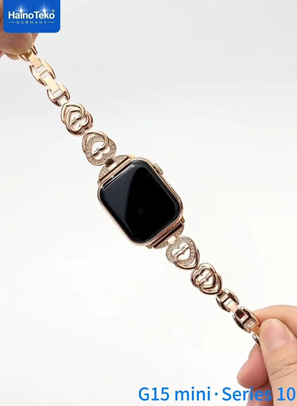 ساعة سمارت حريمي haino teko g15 mini series 10 مع 3 استراب