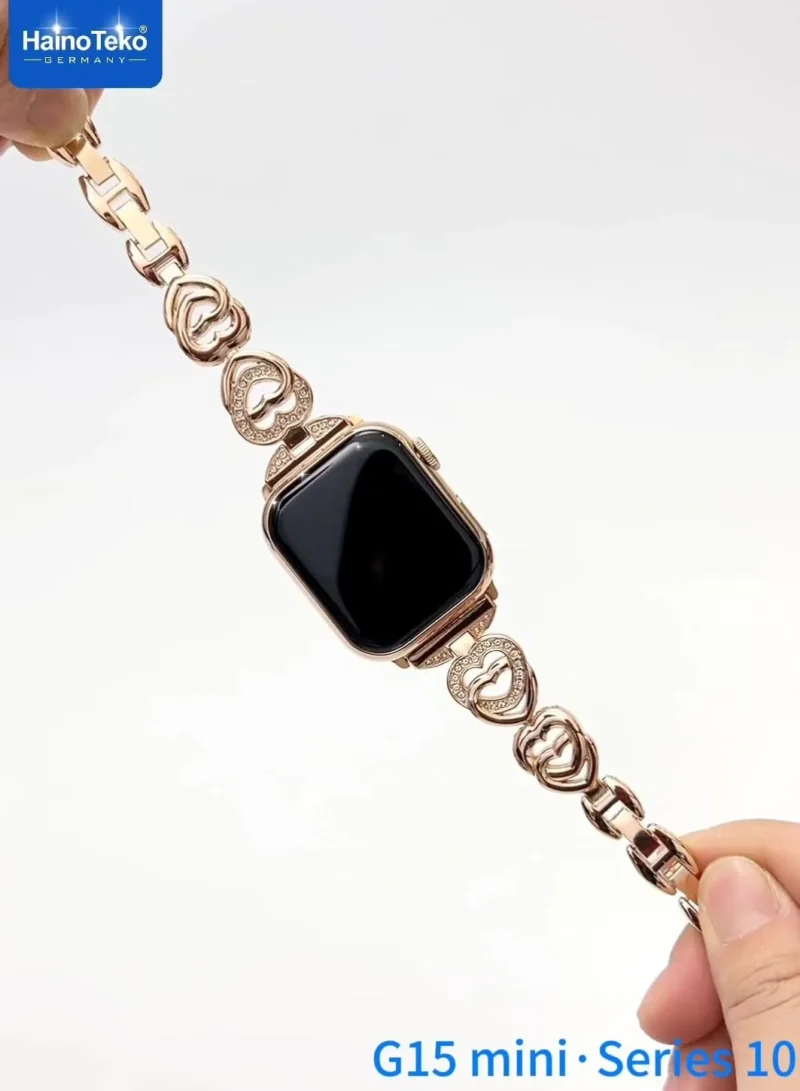 ساعة سمارت حريمي haino teko g15 mini series 10 مع 3 استراب