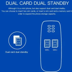 موبايل عفروتو bm10 mini phone بودانة صغير ثنائى الشريحه