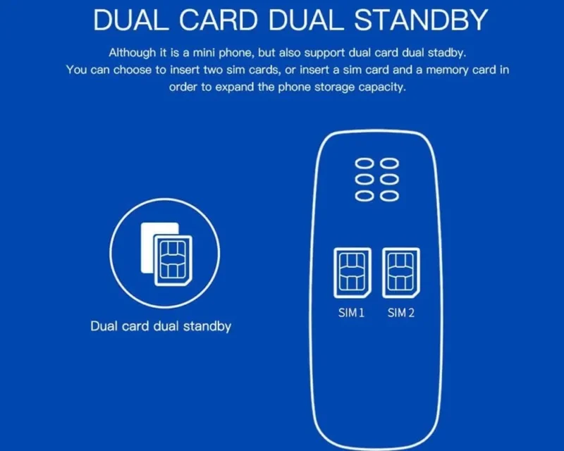 موبايل عفروتو bm10 mini phone بودانة صغير ثنائى الشريحه