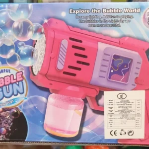 مسدس بابلز bubbles gun مضىء للاطفال فقاعات صابون اوتوماتيك
