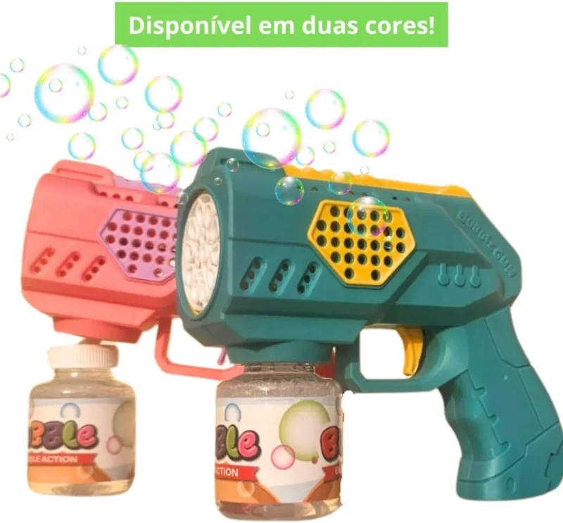 مسدس فقاعات صابون اوتوماتيك بابلز Bubble Gun لون اخضر