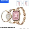 ساعة سمارت حريمي haino teko g15 mini series 10 مع 3 استراب