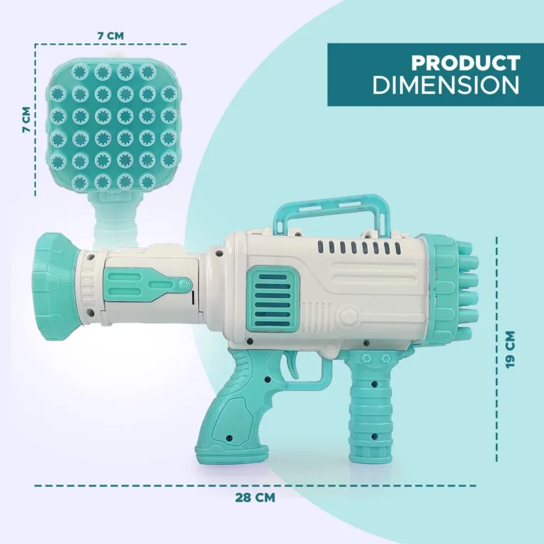 مسدس البابلز الترند حجم كبير فقاعات صابون للاطفال 2 مسدس فقاعات صابون سوبر سوب، مسدس فقاعات بازوكا للأطفال للعب في الهواء الطلق، كرات صابون أوتوماتيكية - لون وردي