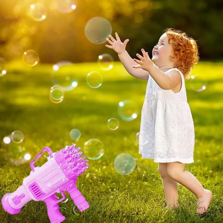 مسدس البابلز الترند حجم كبير فقاعات صابون للاطفال 9 مسدس البابلز الترند حجم كبير فقاعات صابون للاطفال لون بينك
