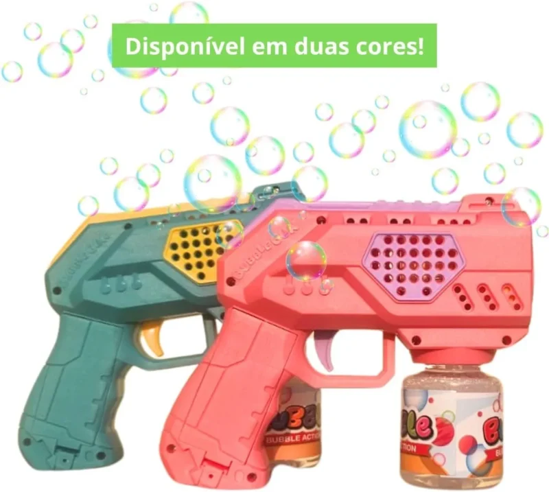 مسدس فقاعات صابون اوتوماتيك بابلز Bubble Gun لون بينك