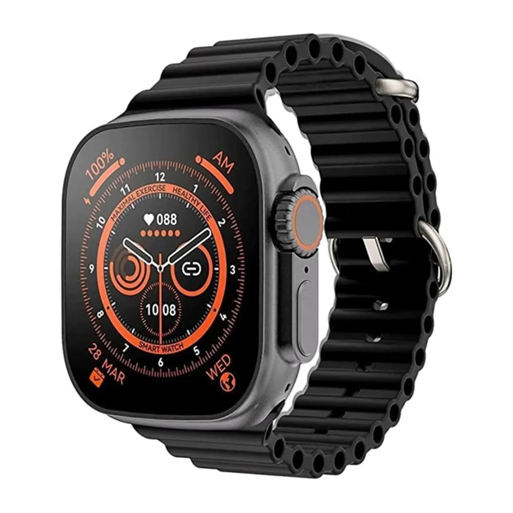 ساعة سمارت t920 ultra 3 بلوتوث شاشة كبيرة لون اسود