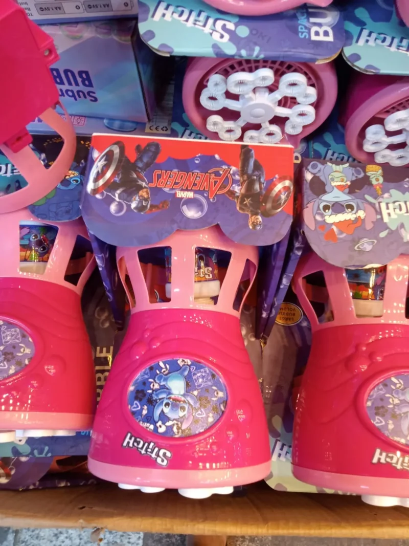 مسدس بابلز ستيتش Stitch Bubble Gun صوت ونور