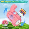 مسدس فقاعات صابون اوتوماتيك بابلز Bubble Gun لون بينك