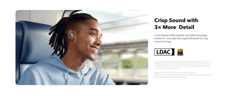 سماعة انكر ليبرتي soundcore liberty 4 nc الغاء الضوضاء التكيفى