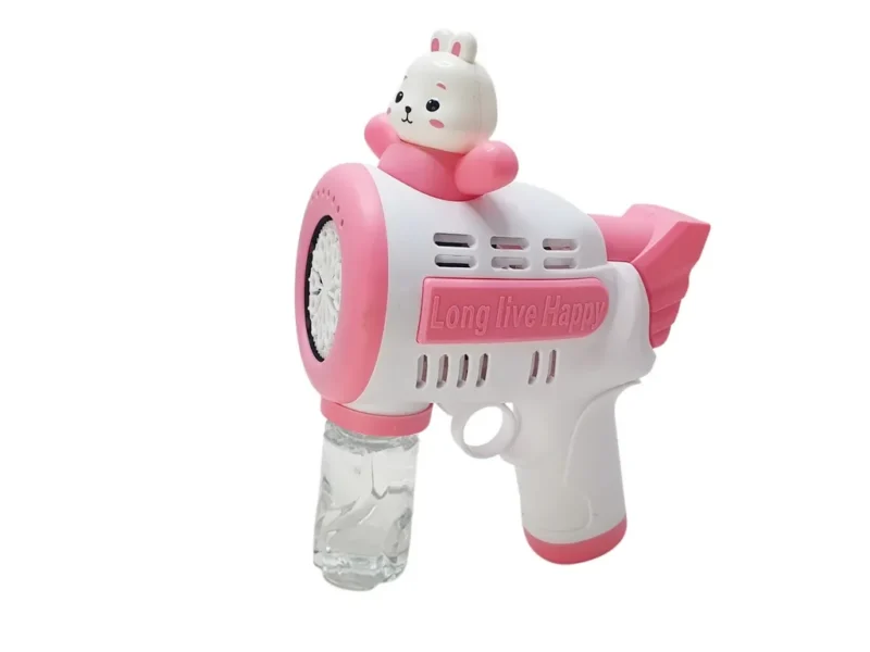 مسدس بابلز للاطفال bubbles gun اوتوماتيك دبدوب لون بينك