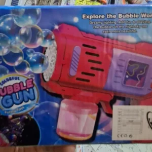 مسدس بابلز bubbles gun مضىء للاطفال فقاعات صابون اوتوماتيك
