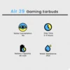 ايربودز air 39 buds سماعة شفافه بلوتوث