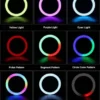 رينج لايت للموبايل للتصوير سيلفي mj33 rgb ring light