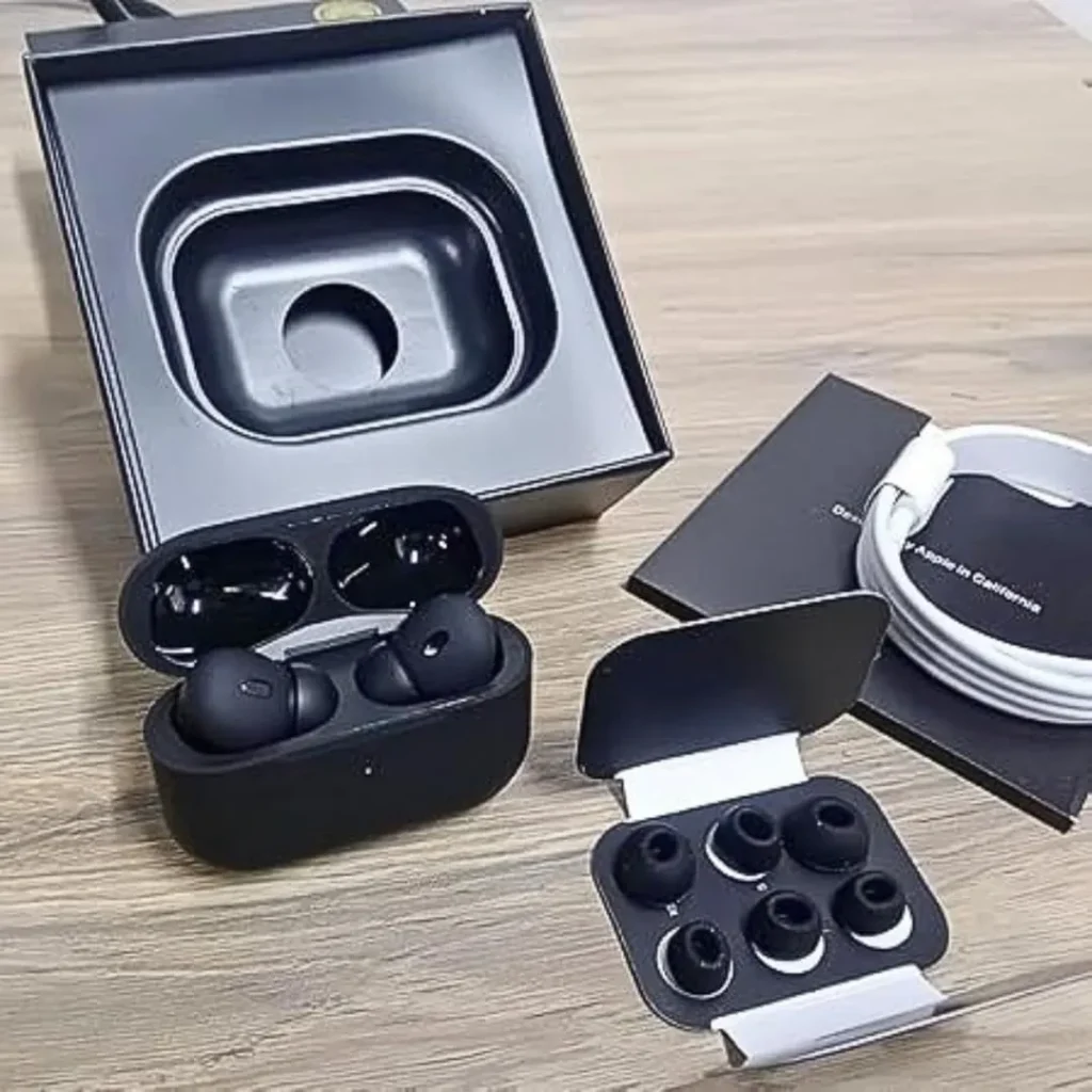 سماعة ايربودز لون اسود airpods pro 2 black edition بلوتوث