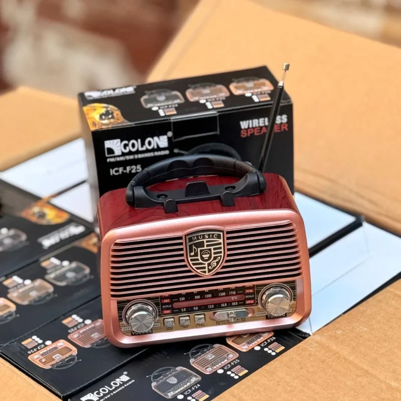راديو جولون golon radio ICF-F25 يدعم فلاشة وكارت ميمورى